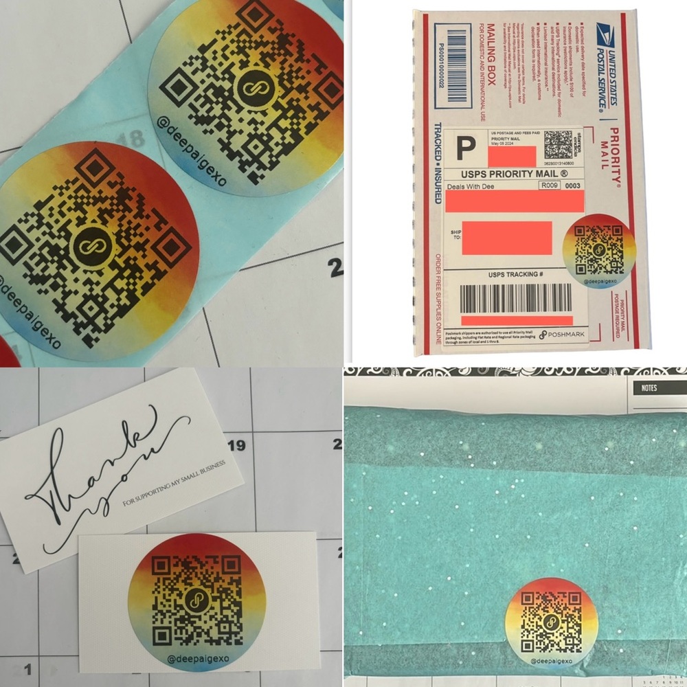 100 CUSTOM QR LABELS
